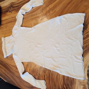 Rare Victoria secret Moda turtleneck sweater dress bodycon winter white